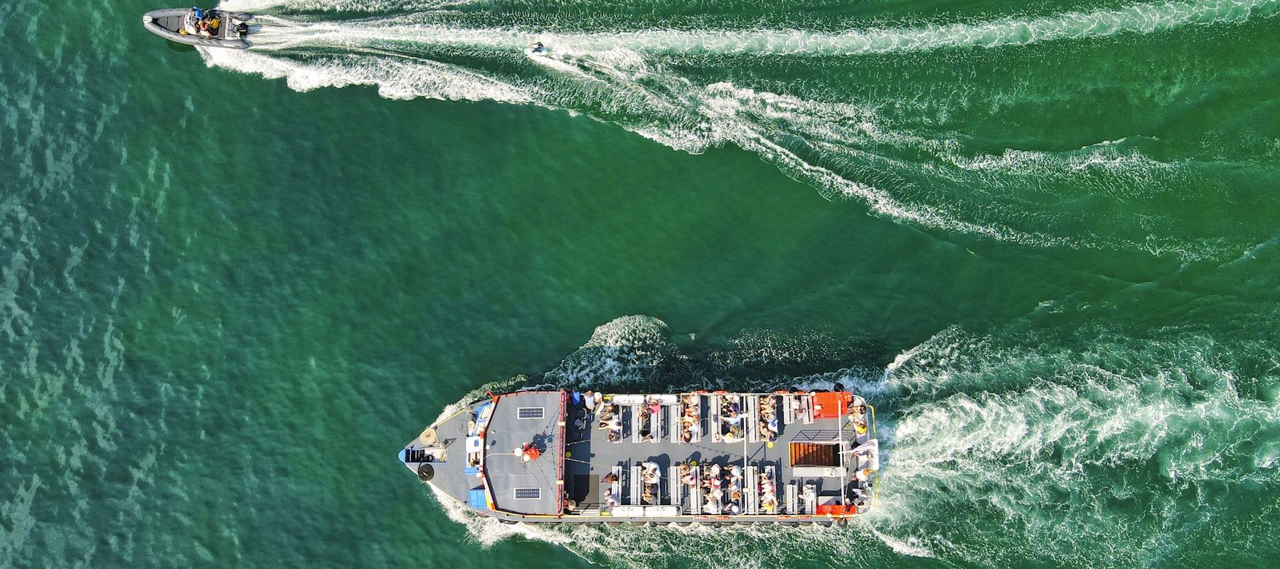 Commercial vessel at sea